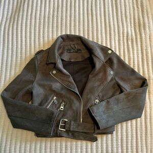 Women's Gray Suede Jacket